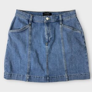 Banana Republic Pieced Denim Mini Skirt Size 6‎ A-Line
